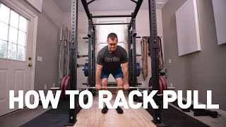 How To Rack Pull  Increase Your DEADLIFT [upl. by Onafets89]