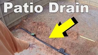 How to Install a Patio Drain [upl. by Otho]