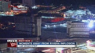 2nd implosion of the famous Riviera hotelcasino Full version [upl. by Nylknarf825]