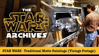 STAR WARS  Traditional Matte Paintings Vintage Footage [upl. by Eenar]