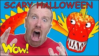 Scary Halloween Party Stories from Steve and Maggie  Free Wow English TV for Kids [upl. by Kokaras]