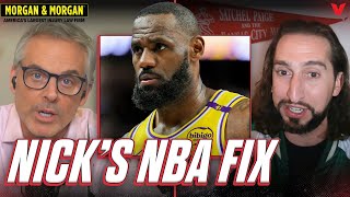 How Nick Wright would fix NBA’s BIGGEST PROBLEM  Colin Cowherd Podcast [upl. by Pagas993]