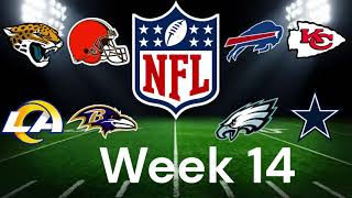 2023 NFL Week 14 Preview and Predictions [upl. by Ahseuqal]