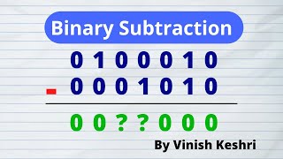 Binary Subtraction Explained in Hindi with Examples [upl. by Lenahtan]