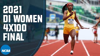 Womens 4x100  2021 NCAA track and field championship [upl. by Accebar]