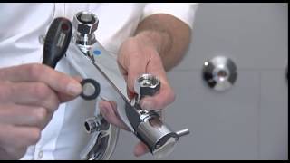 Exposed bath shower mixer Flow diverter valve maintenance and replacement [upl. by Odysseus]