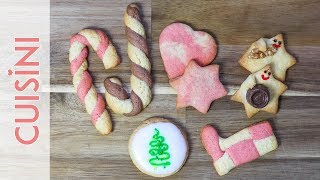 PLÄTZCHEN DEKORIEREN  Kreative Weihnachtskekse Ideen  5 Mürbeteig Kekse  CUISINI [upl. by Cooe]