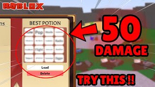 HIGHEST DAMAGE POTION  MAKING THE BEST POTION  ROBLOX WACKY WIZARDS [upl. by Yrffoeg]