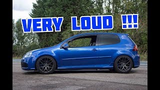 261 BHP VW MK5 R32  POV TESTDRIVE amp EXHAUST  VERY LOUD   GoPro [upl. by Neom]