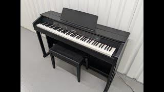 Casio Celviano AP450 digital piano and stool in satin black finish stock number 24455 [upl. by Esoranna99]