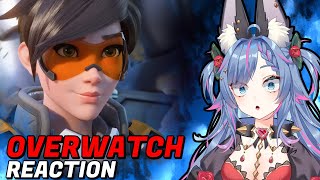 ALL OVERWATCH CINEMATICS REACTION [upl. by Amand]