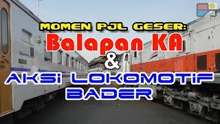 Momen Unik Balapan KA dan Aksi Loko Bader di PJL Geser Malioboro [upl. by Bouzoun974]