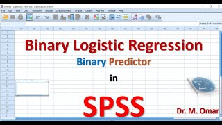 Binary logistic regression with binary predictor in SPSS [upl. by Bilac]