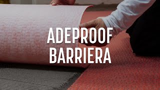 Adeproof Barriera  Membrana desolidarizzante antifrattura e impermeabilizzante [upl. by Purity]