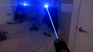 100mW 473nm Sky Blue HANDHELD Laser [upl. by Annoik275]