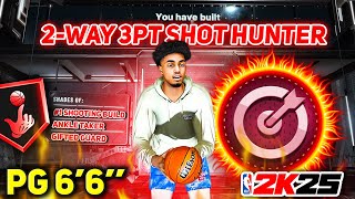 How To Make a “2WAY 3PT SHOT HUNTER” Build in NBA 2K25 The Ultimate Defensive Sniper Vol 32 [upl. by Eerrehc]