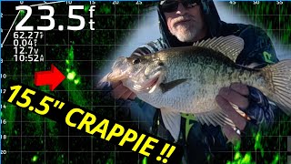 WINTER CRAPPIE FISHING with LIVESCOPE [upl. by Nimad]