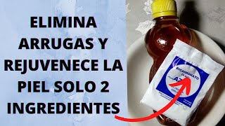 ELIMINA LAS ARRUGAS Y REJUVENECE TU ROSTRO CON SOLO 2 INGREDIENTES FÁCILES Y ECONÓMICAS [upl. by Lidia577]