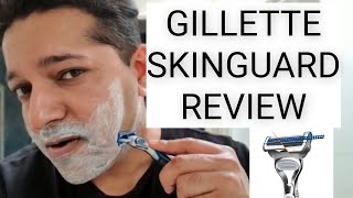 Gillette SKINGUARD REVIEW for Sensitive Skin How to shave for Sensitive Skin [upl. by Razec]