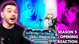 Danmachi SEASON 5 Opening REACTION [upl. by Baxie]