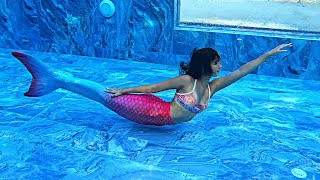 MERMAID Sisa swimming in the pool [upl. by Arimas]