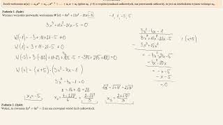 Matura rozszerzona  kurs  pierwiastki całkowite wielomianów [upl. by Garneau283]
