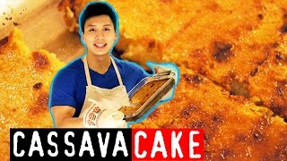 Sweet and Chewy Baked Cassava Cake Recipe [upl. by Arne]