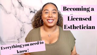 BECOME AN ESTHETICIAN Everything you need to know amp more  What to expect  Esthetician Tips [upl. by River]