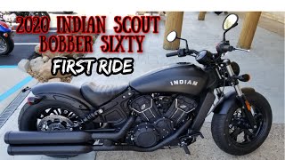 2020 Indian Scout Bobber Sixty  First Ride and Review [upl. by Alver]