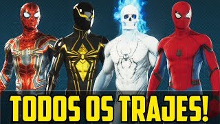 Marvels SpiderMan PS4  Todas as roupas [upl. by Fawn427]