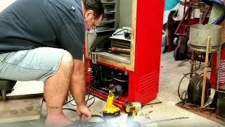 Coke machine compressor install part 2 [upl. by Yllod882]