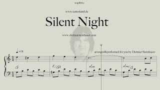 Silent Night  For Piano Beginner [upl. by Cullan]