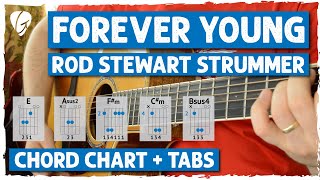 How To Play quotForever Youngquot by Rod Stewart  Easy Guitar Tutorial  Lesson [upl. by Pfaff]