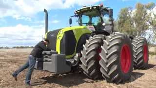 Claas Xerion 5000 tractor review  Farms amp Farm Machinery [upl. by Mahala]