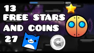 27 FREE AUTO SILVER COINS amp 13 FREE STARS 2021  Geometry Dash [upl. by Eecyac]