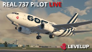 New Boeing 737 for XPlane 11  Real 737 Pilot LIVE  Threshold LevelUp 737 NG First Look [upl. by Ingra]