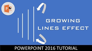 Growing Line Animation in PowerPoint Tutorial [upl. by Kehr551]