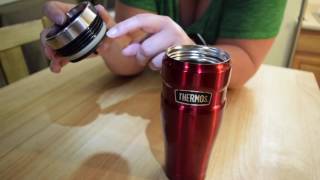 Using and Caring for your Thermos Stainless King 16 oz Travel Tumbler [upl. by Marrin]