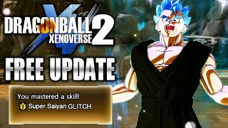 NEW SSG amp SSBE TRANSFORMATION GLITCH  Dragon Ball Xenoverse 2 DLC 16 Free Update [upl. by Ahtnammas]