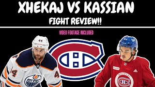 Arber Xhekaj VS Zach Kassian FIGHT REVIEW [upl. by Kimberly]