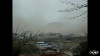 Dramatic Japan Tsunami footage Prt4 [upl. by Amaerd]