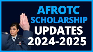 Changes to the AFROTC Scholarship 2024  Air Force ROTC Update [upl. by Ardnuasac]