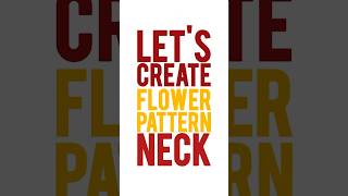 quotFlower Neckline Design Tutorial 🌸  Elevate Your Outfit with This Trendy Lookquot neckdesign [upl. by Aruol]