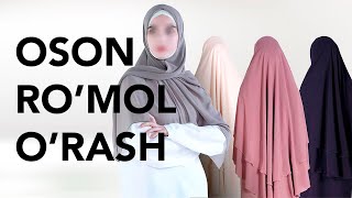 Himar  Oson hijab o’rash  Hijob urash usullari  Romol o’rash  IFFAT STORE [upl. by Rehpotsirhk517]