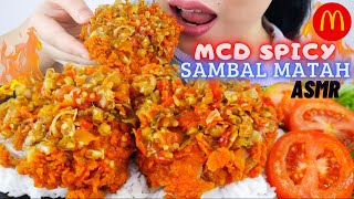 👁💧👄💧👁LAMBUNG AUTO NJERIT ASMR MCD SPICY GEPREK SAMBAL MATAH  ASMR INDONESIA [upl. by Rochell546]