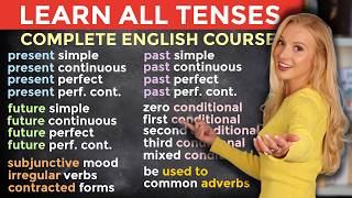 Learn ALL Tenses in English The Complete Course [upl. by Drawd]