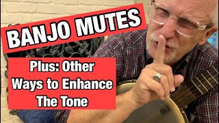 ClawHammer Banjo Mutes—how to dampen sound also enhance tones wfoam when performing wait for it [upl. by Wilone939]