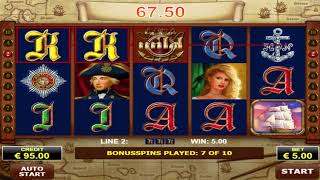 Best Free Spin Bonus On Admiral Nelson Slot Machine [upl. by Biron]