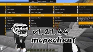 mcpe client v12144 mcpeclients mchacks toolbox protohax minecraft toolboxmcpe bedrock 2b2e [upl. by Braynard105]