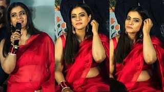 Kajol Devgan Hot Transparent Red Saree edit Mix  Kajol Hot At Function or Event Latest Edit [upl. by Witha]